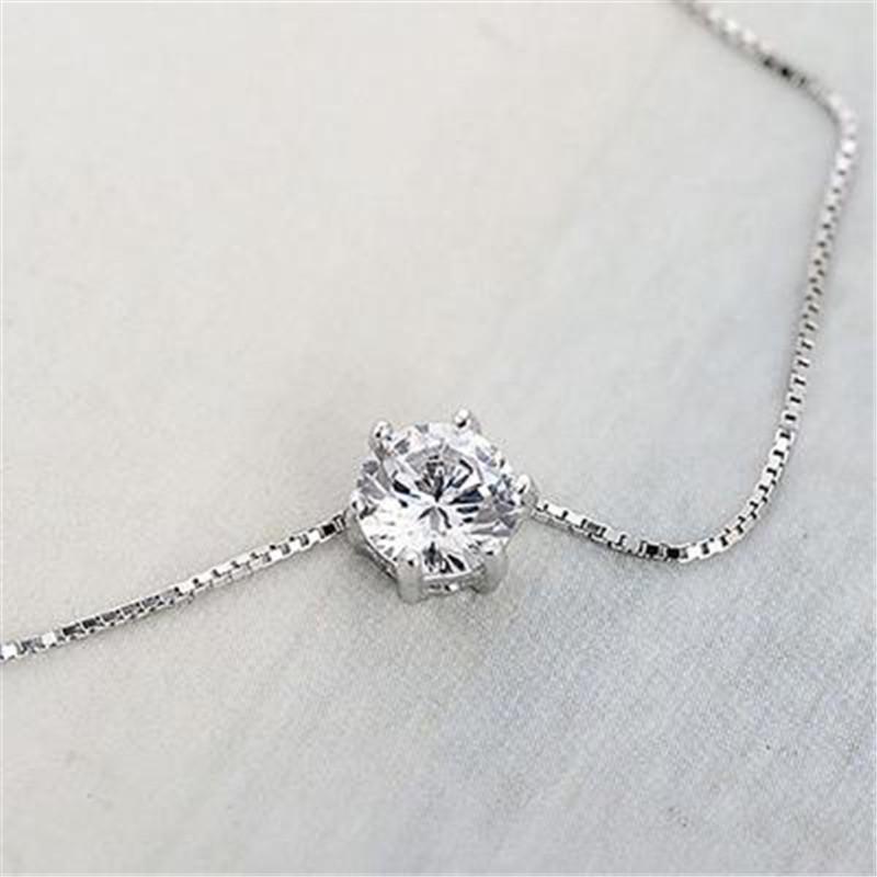 Women Fashion Simple Rhinestone Choker Necklace