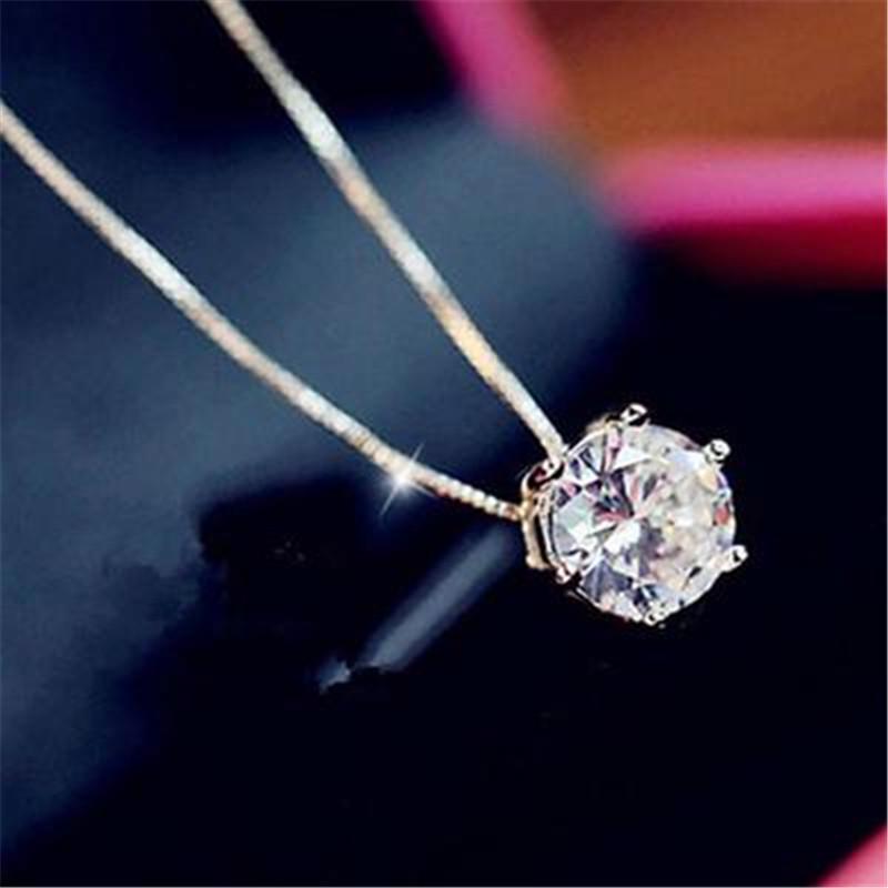 Women Fashion Simple Rhinestone Choker Necklace